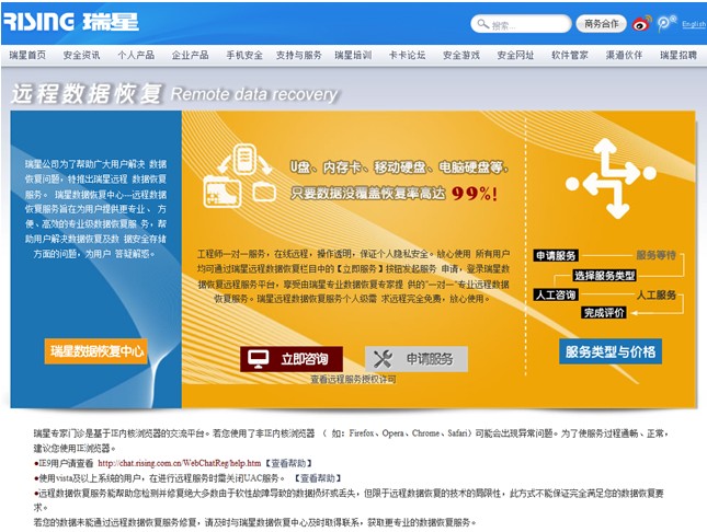 免費(fèi)+便捷+高效+安全 瑞星推出數(shù)據(jù)恢復(fù)服務(wù)新舉措